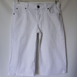 Kut From The Kloth White Denim Capris Size 8